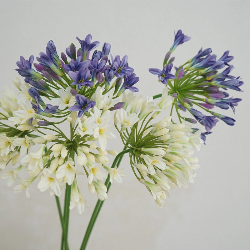 Agapanthus Flower Lily of The Nile Artificial Silk Flower Stem AGAPANTHUS001002,dried artificial flower