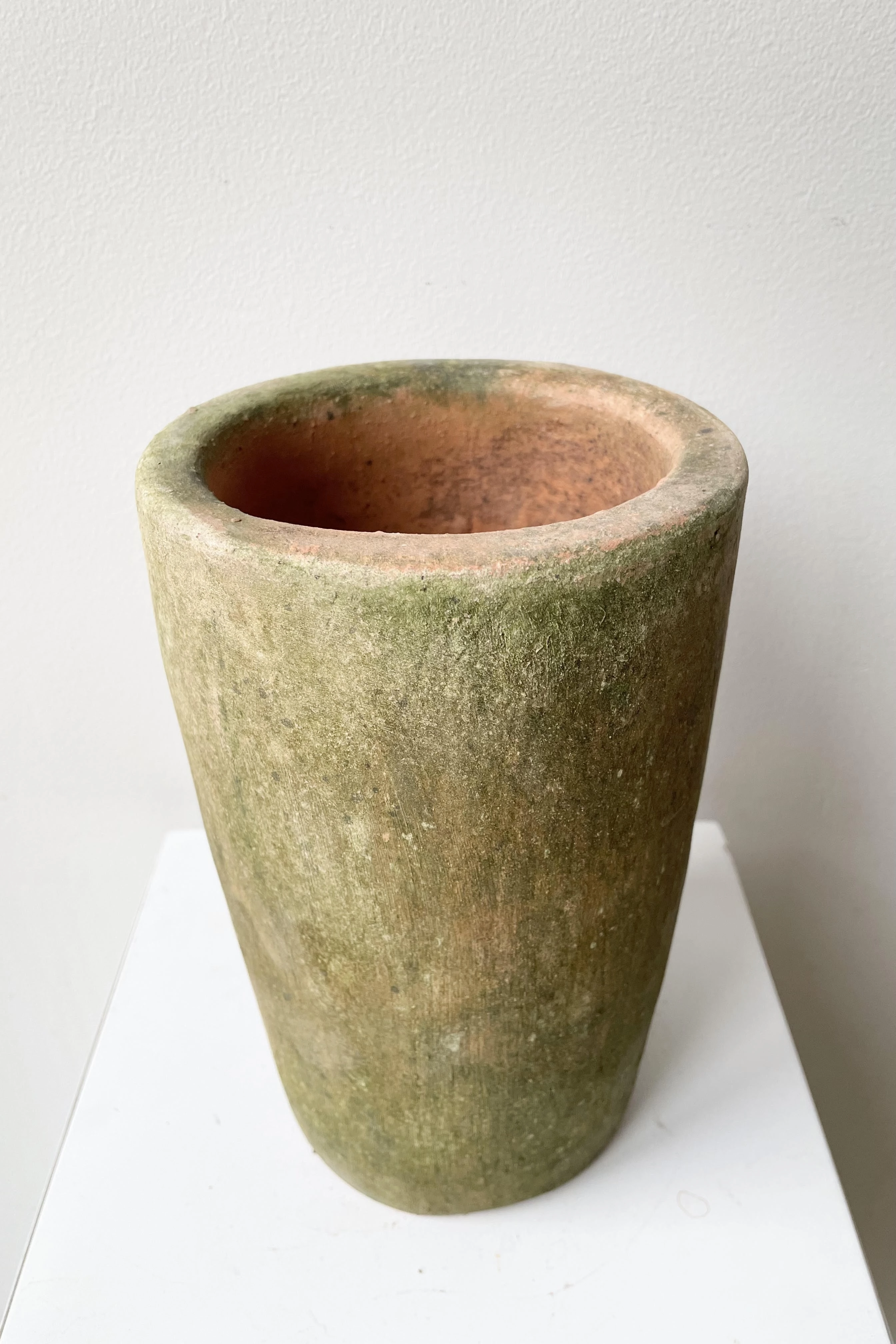 Aged Cylinder Planter Small