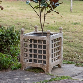 Aged Metal Orangery Planter,classic ceramic flowerpot