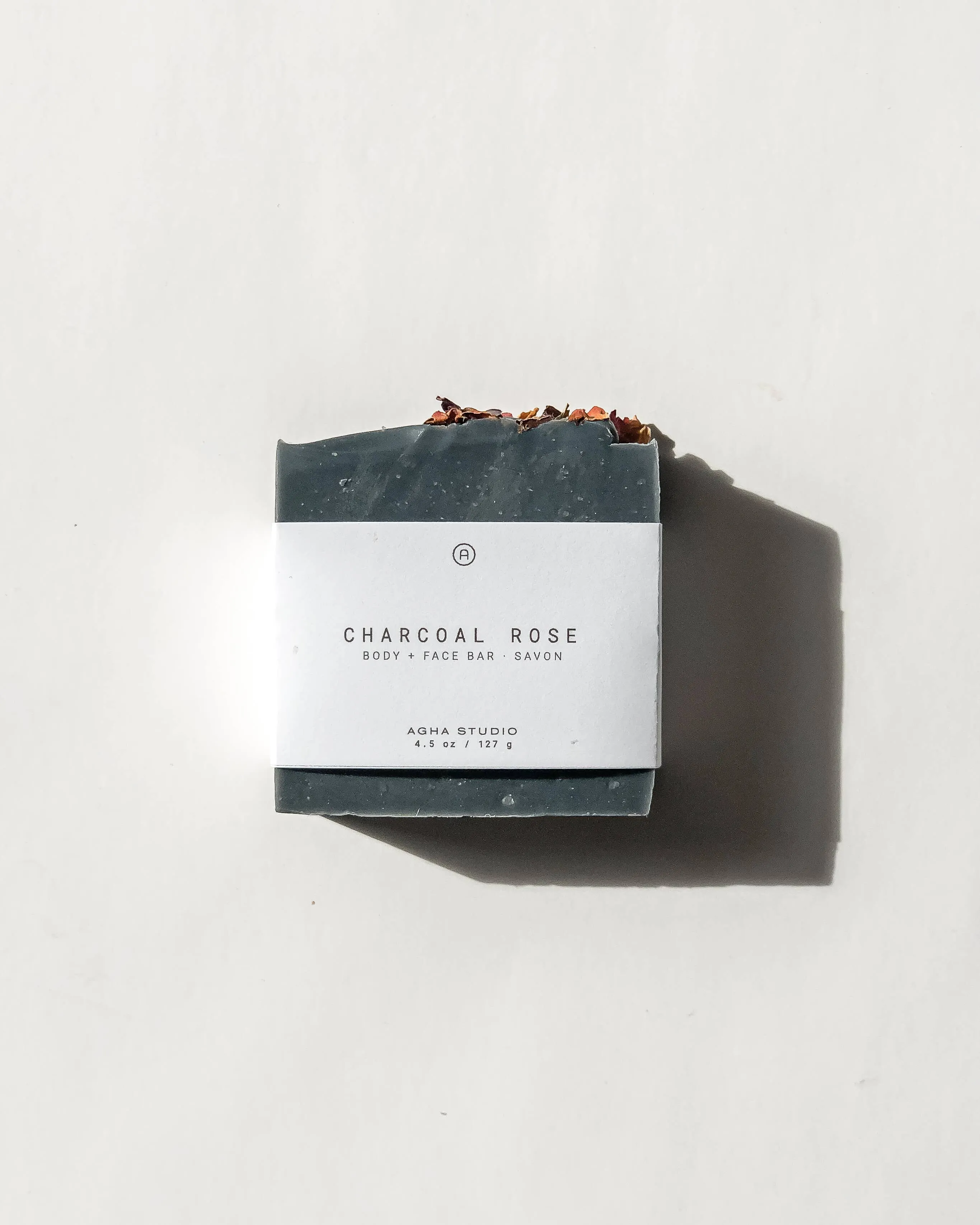 Agha Studio - Charcoal Rose Body   Face Bar,faux bloom stem 