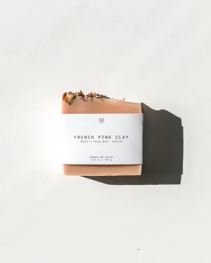 Agha Studio - French Pink Clay Body   Face Bar,faux bloom stem 