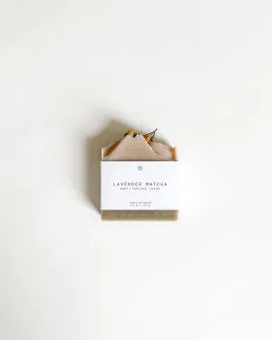 Agha Studio - Lavender Matcha Body   Face Bar,faux bloom stem 
