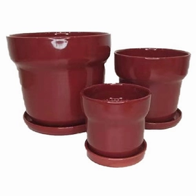 Akira Collar Pot Red,terracotta plant pot