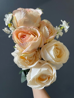 Alex Rose BUNCH blush artificial flower bouquet  
