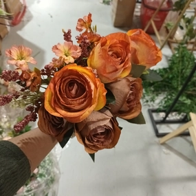 Alex Rose BUNCH ORANGE realistic flower bouquet  