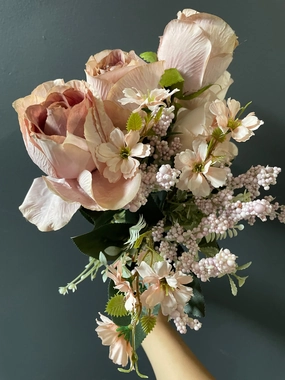 Alex Rose BUNCH purple realistic flower bouquet  