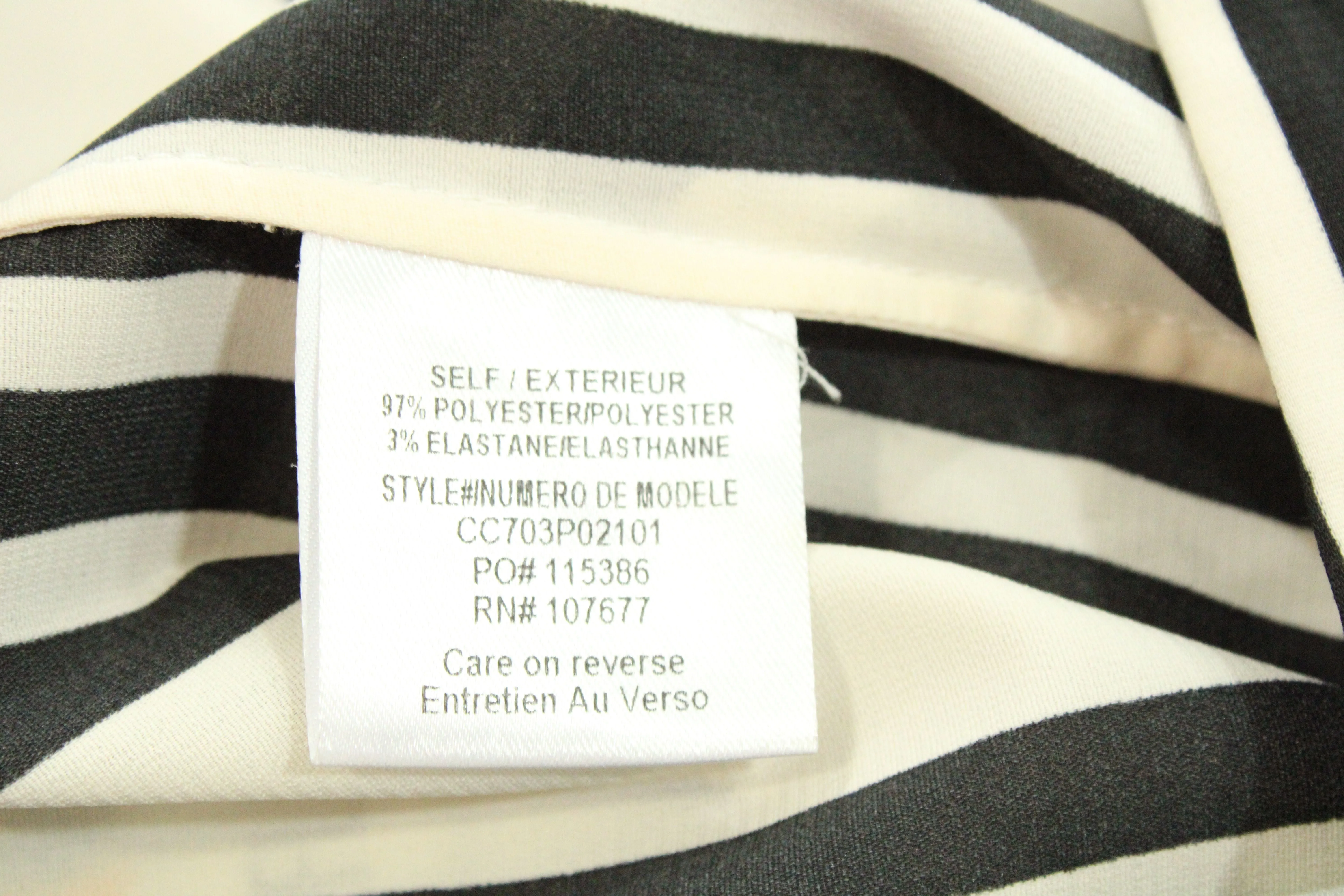 Alice   Olivia Gestreifte Weitbeinige Hose in Weiß aus Polyester