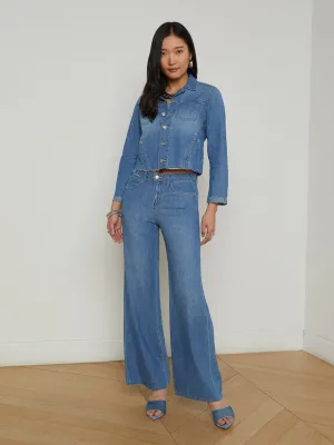 Alicent Weit geschnittene Jeans