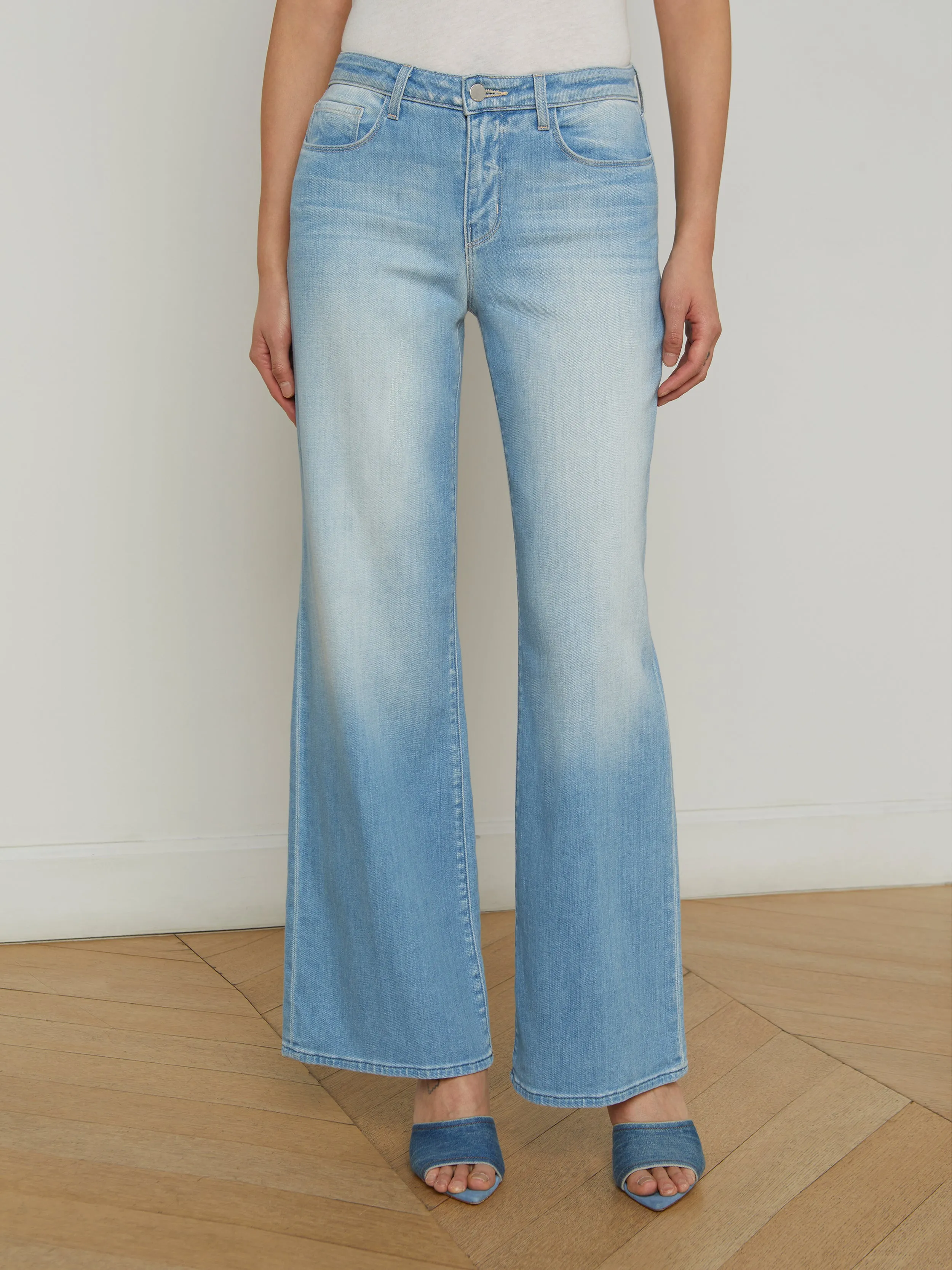 Alicent Weit geschnittene Jeans