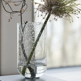 Alko Grey Tinted Glass Vase 32cm,hand-painted ceramic vase