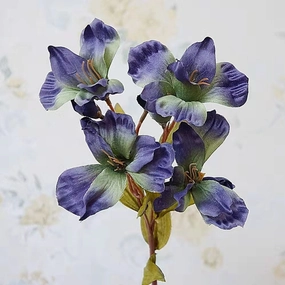 Alstroemeria Artificial Silk Flower Blue ALSTR002,dried artificial flower
