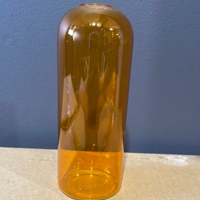 Amber 5.9" Bud Vase (M) Lampwork Small vase wedding centerpiece,aesthetic flower vase