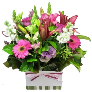 Amethyst,realistic flower bouquet 