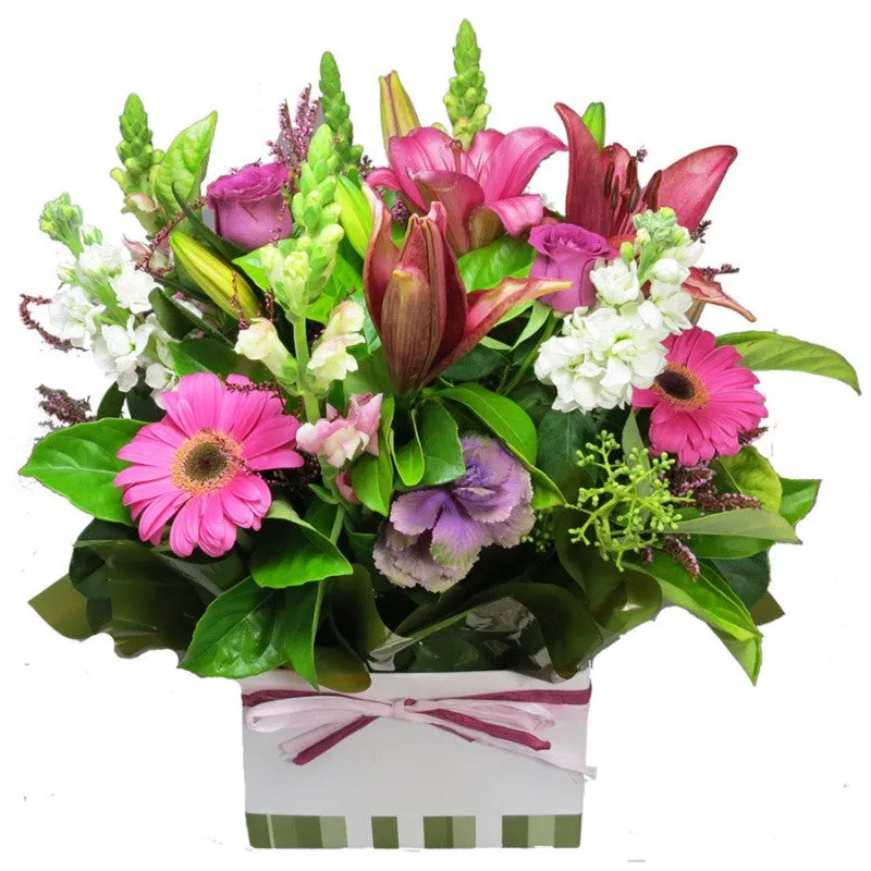 Amethyst,realistic flower bouquet 
