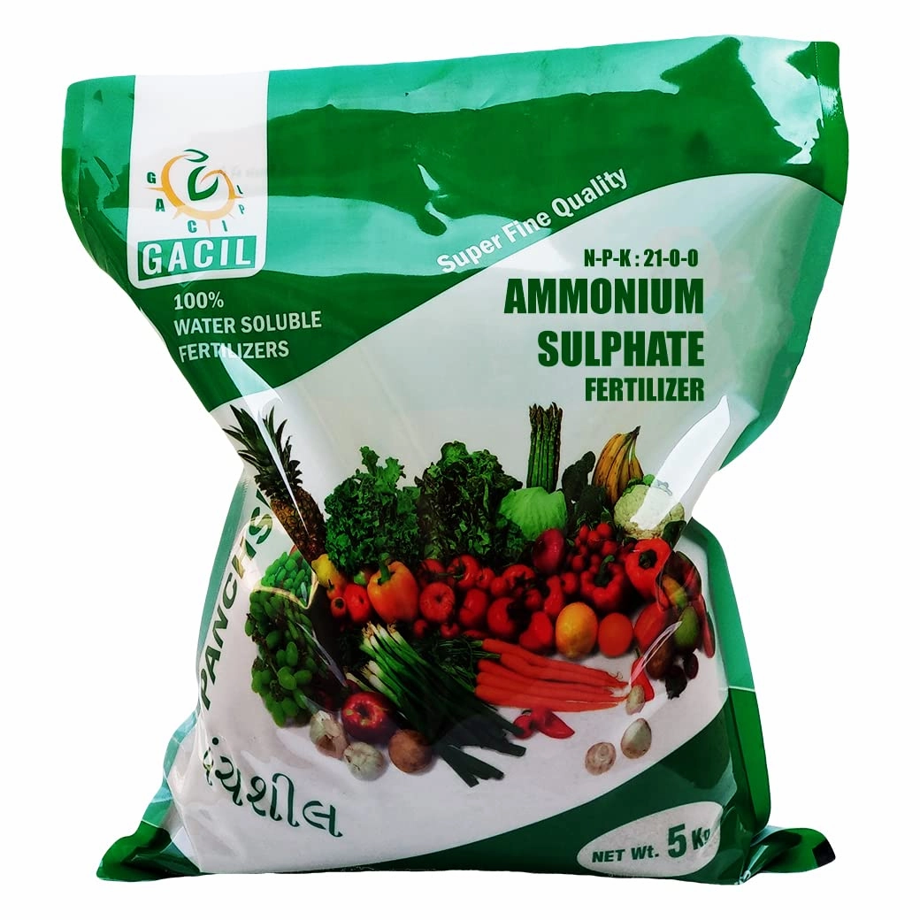 Ammonium Sulphate Fertilizer Powder (5 kg Bag),potted plant decor