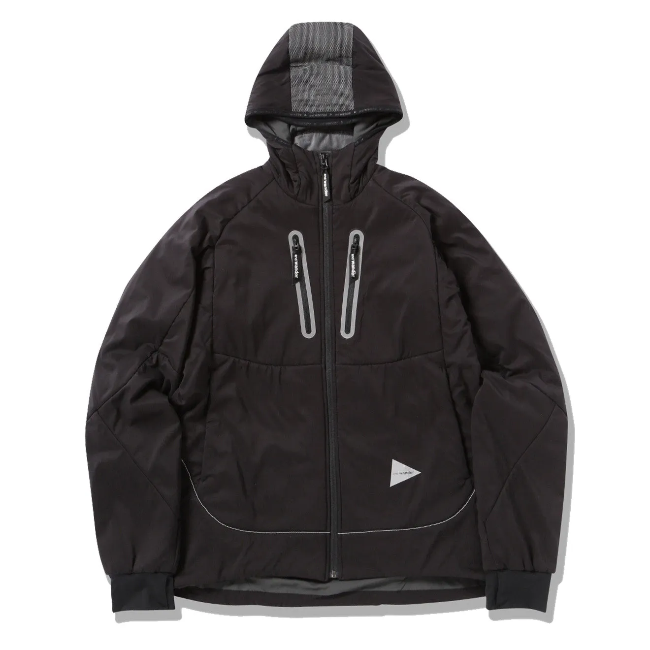 And Wander Damen Alpha AIR Kapuzenjacke Schwarz