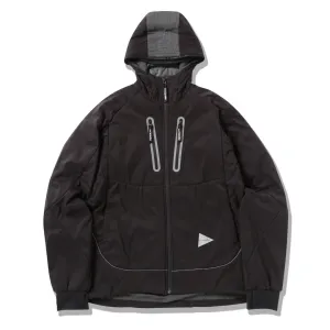 And Wander Damen Alpha AIR Kapuzenjacke Schwarz