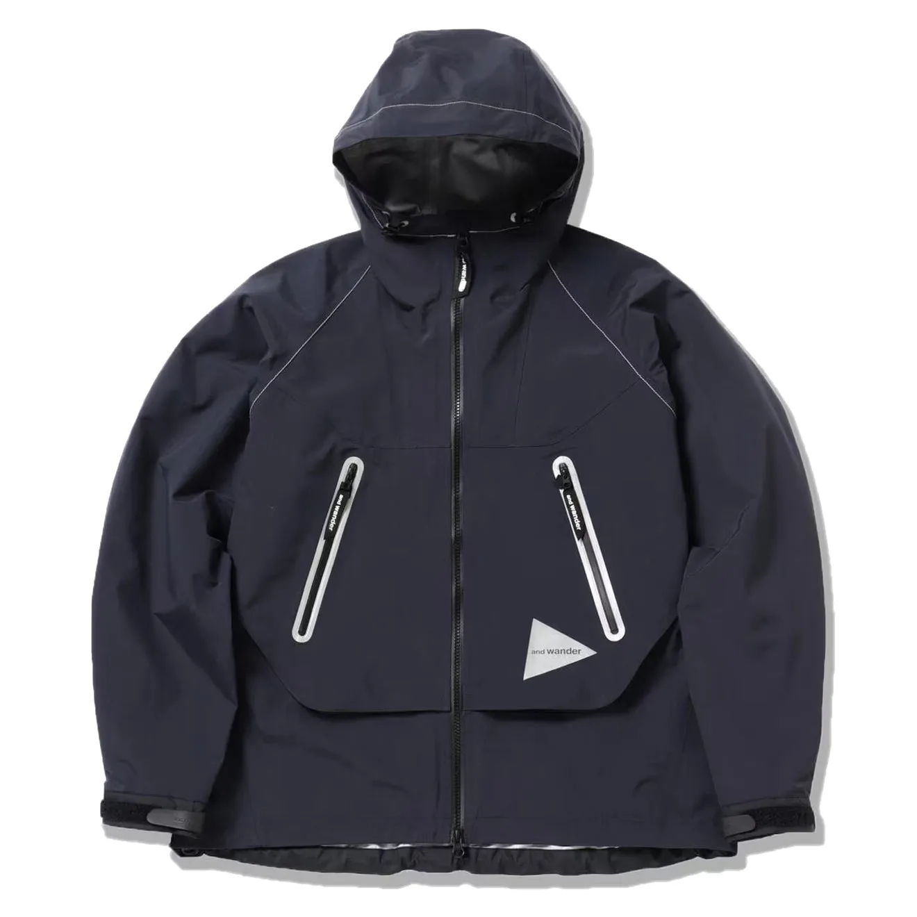 And Wander Damen Regenjacke Loose Fit Dunkelblau