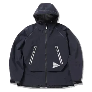 And Wander Damen Regenjacke Loose Fit Dunkelblau