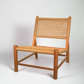 Andrea Woven Teak Wood Lounge Chair,garden field mower