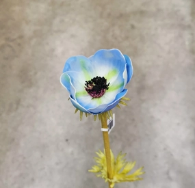 Anemone Artificial Silk Flower Blue ANEMONE0006,dried artificial flower