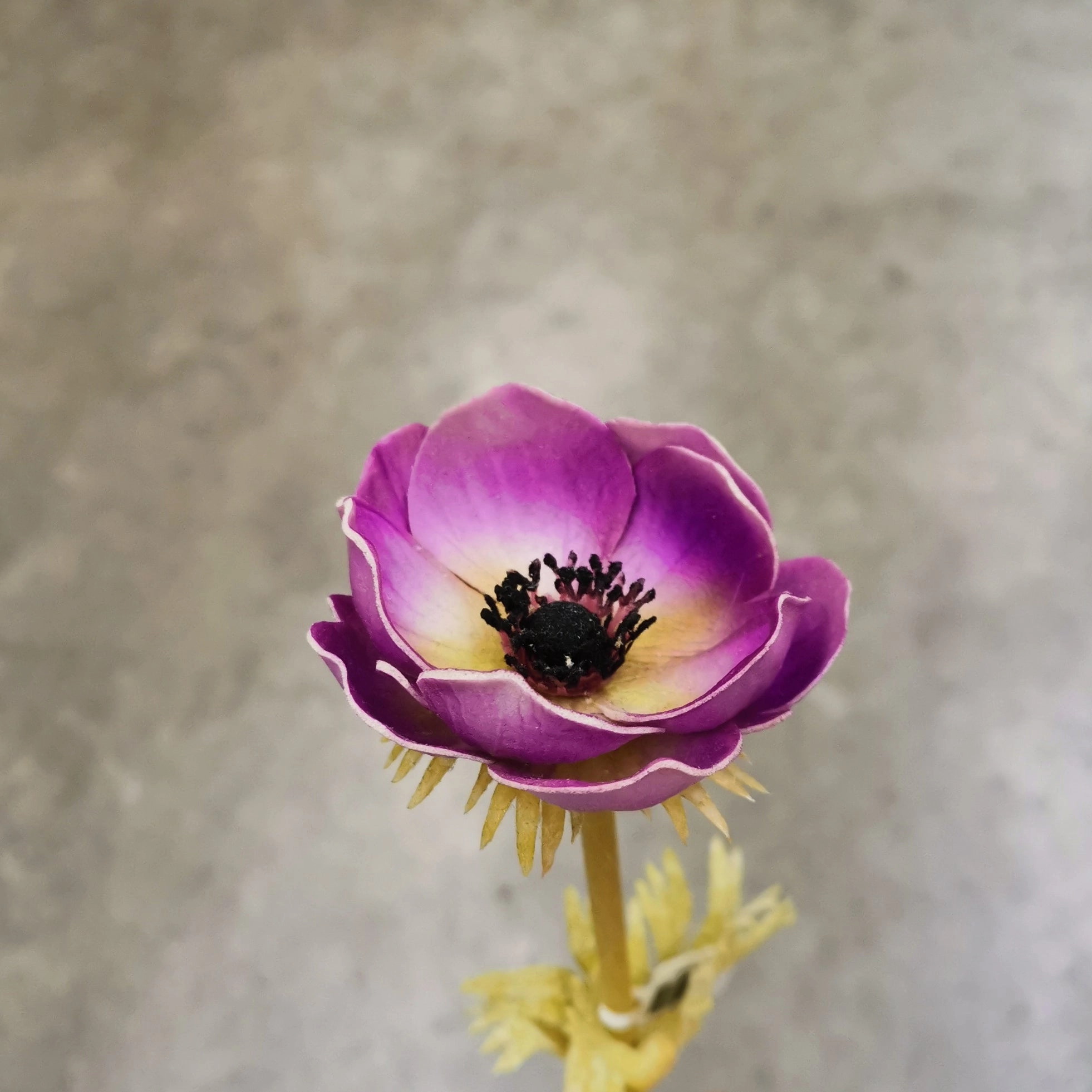 Anemone Artificial Silk Flower Purple ANEMONE0003,dried artificial flower