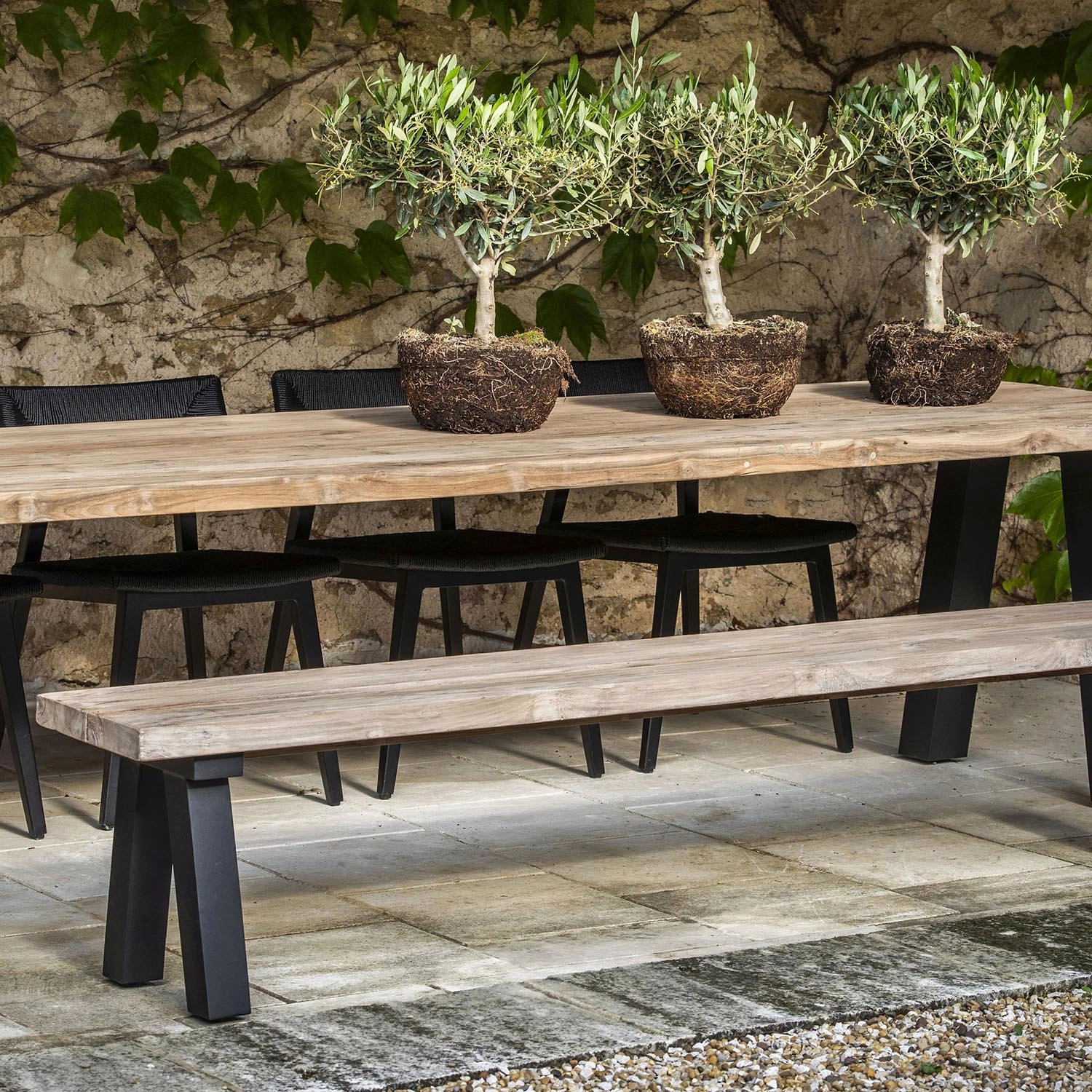 Antica Reclaimed Teak Wood Dining Bench