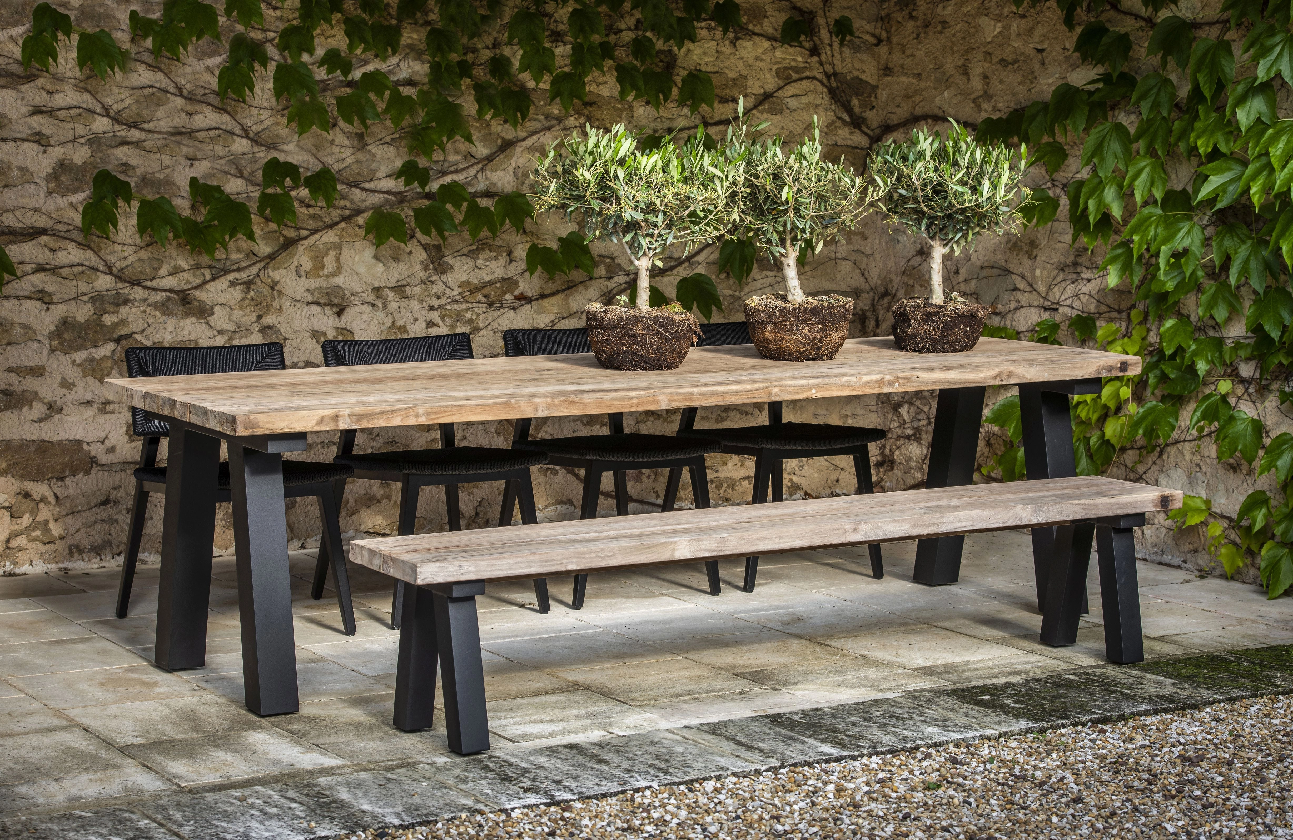 Antica Reclaimed Teak Wood Dining Bench