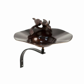 Antiqued Birdbath & Wall Mount Bracket,planting accessories kit