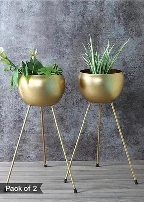 Apple Shape Floor Planter (Set of 2),plant shelf accessories