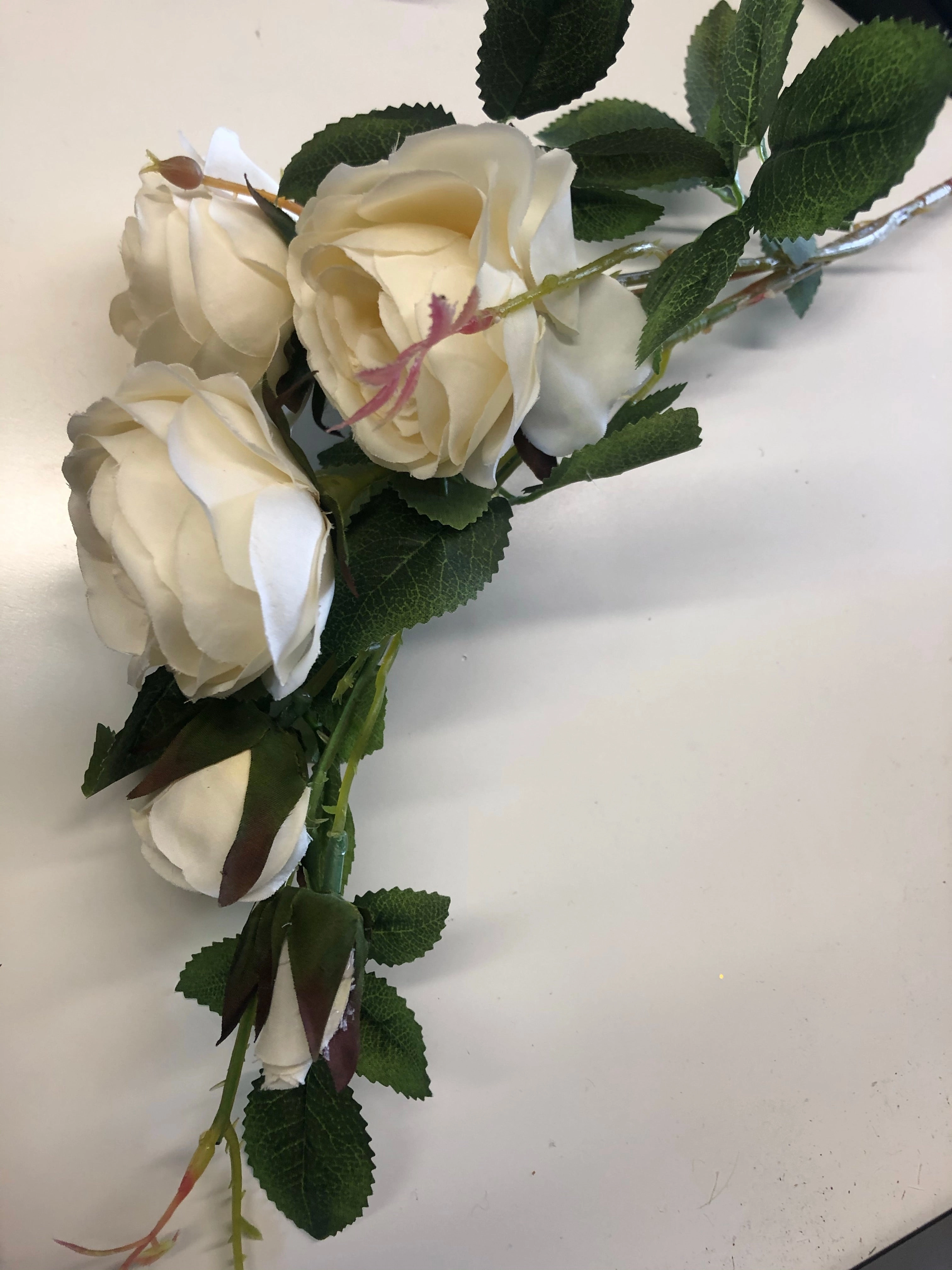 Artificial Rose Spray Cream artificial flower bouquet  