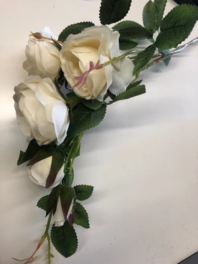 Artificial Rose Spray Cream artificial flower bouquet  