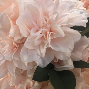 Artificial Silk artificial  Dahlia (blush) realistic flower bouquet  