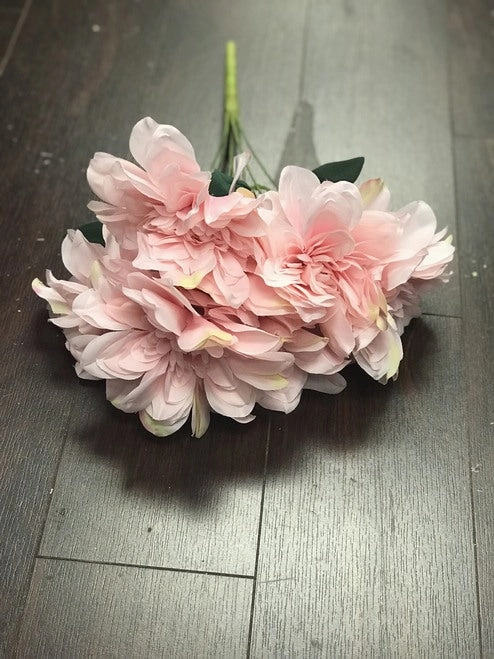 Artificial Silk artificial  Dahlia (blush)