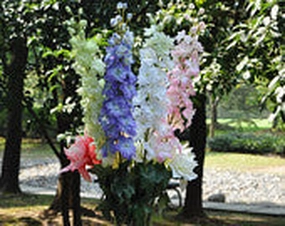 Artificial Silk flower Delphinium (dark purple)- DEL1 realistic flower bouquet  