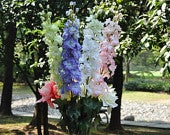 Artificial Silk flower Delphinium (dark purple)- DEL1 realistic flower bouquet  