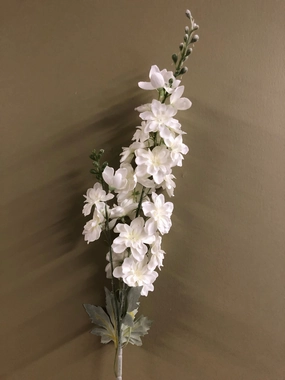 Artificial Silk flower Delphinium (white) realistic flower bouquet  