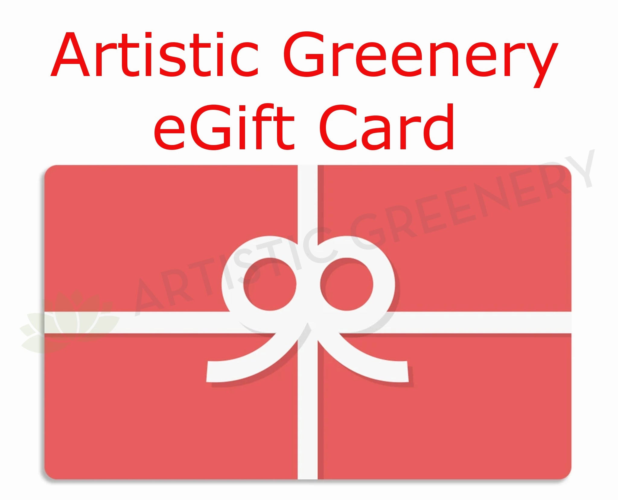 Artistic Greenery eGift Cards / eVoucher,garden field mower