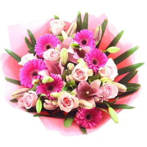 Autumn Blush,realistic flower bouquet 