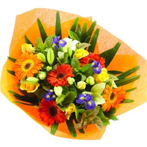Autumn Riot,realistic flower bouquet 
