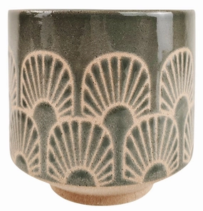 Avi Planter Blue & Sand,terracotta plant pot