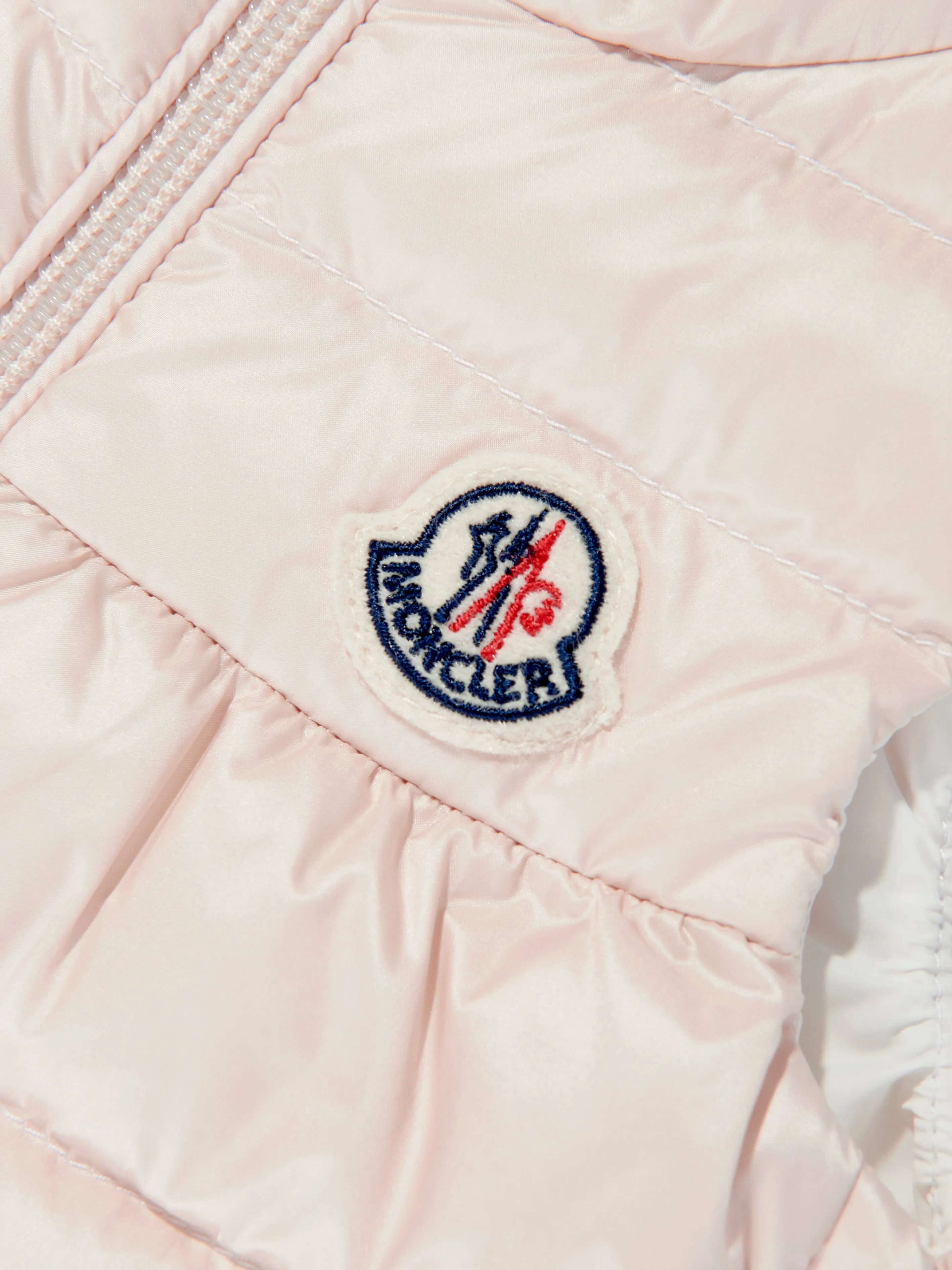Gepolsterte Daunenweste für Babygirls in Pink