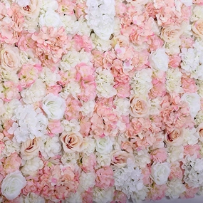 Backdrop Panel Roses Hydrangea Mat Blush Artificial Flower Wall artificial flower bouquet  