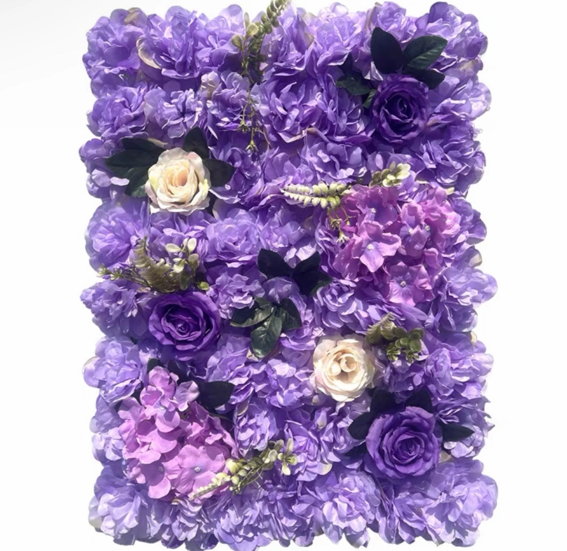 Backdrop Panel Roses Hydrangea Mat Lilac Artificial Flower Wall artificial flower bouquet  