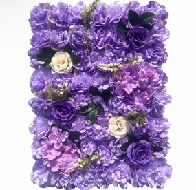 Backdrop Panel Roses Hydrangea Mat Lilac Artificial Flower Wall artificial flower bouquet  