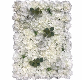 Backdrop Panel Roses Mat white with green leaf Wall realistic flower bouquet  