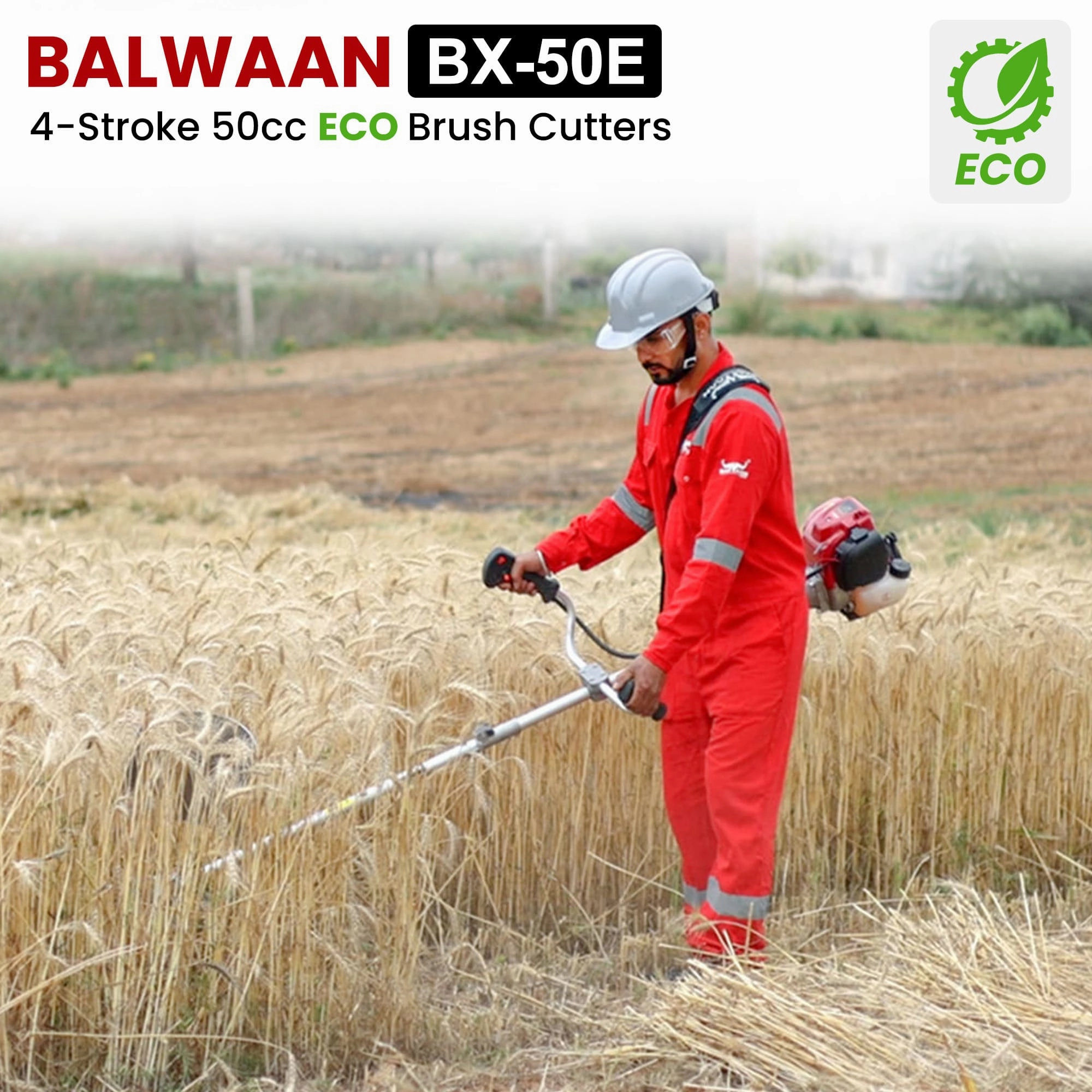Balwaan 50cc Eco Side Pack Crop cum Grass Cutter|BX-50E