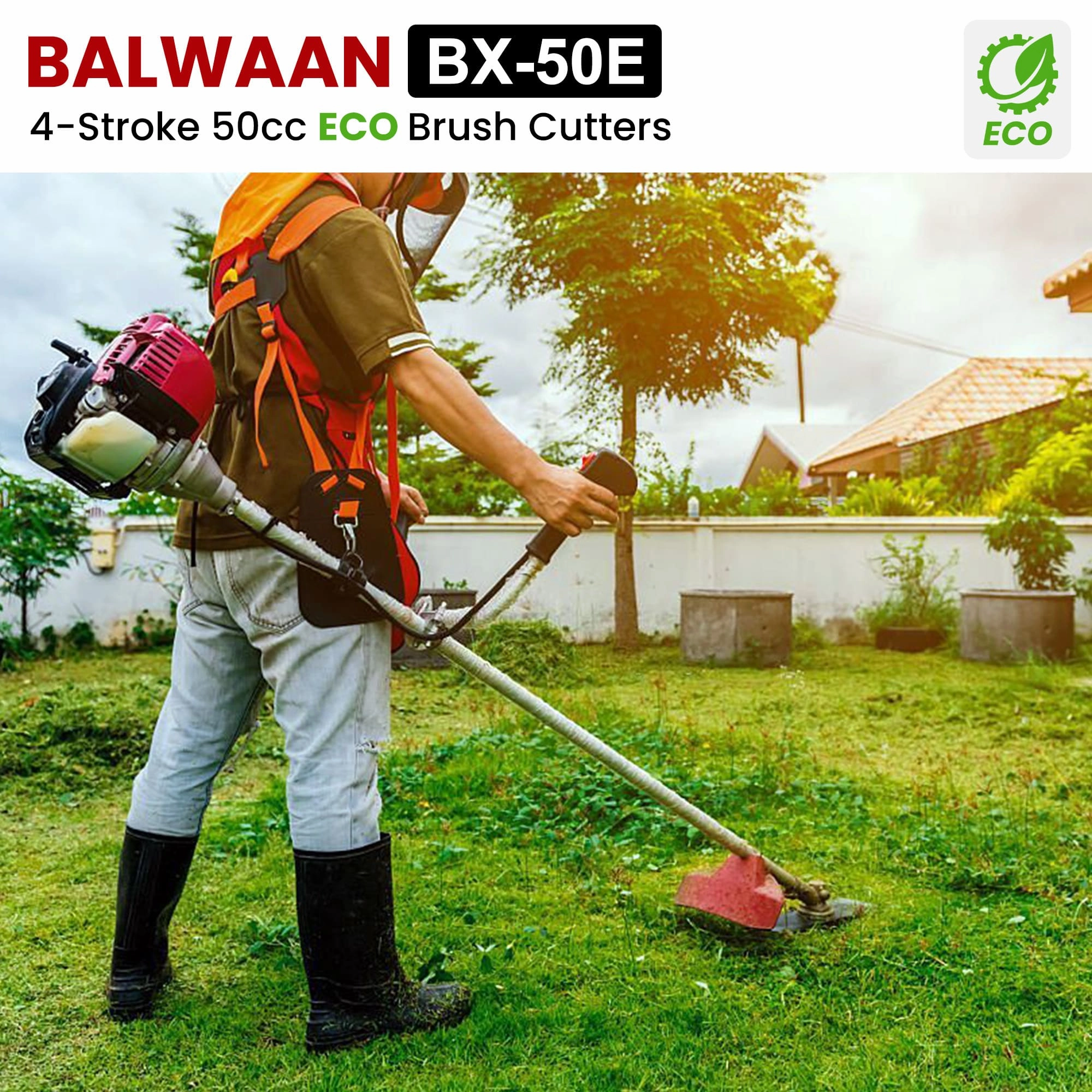 Balwaan 50cc Eco Side Pack Crop cum Grass Cutter|BX-50E