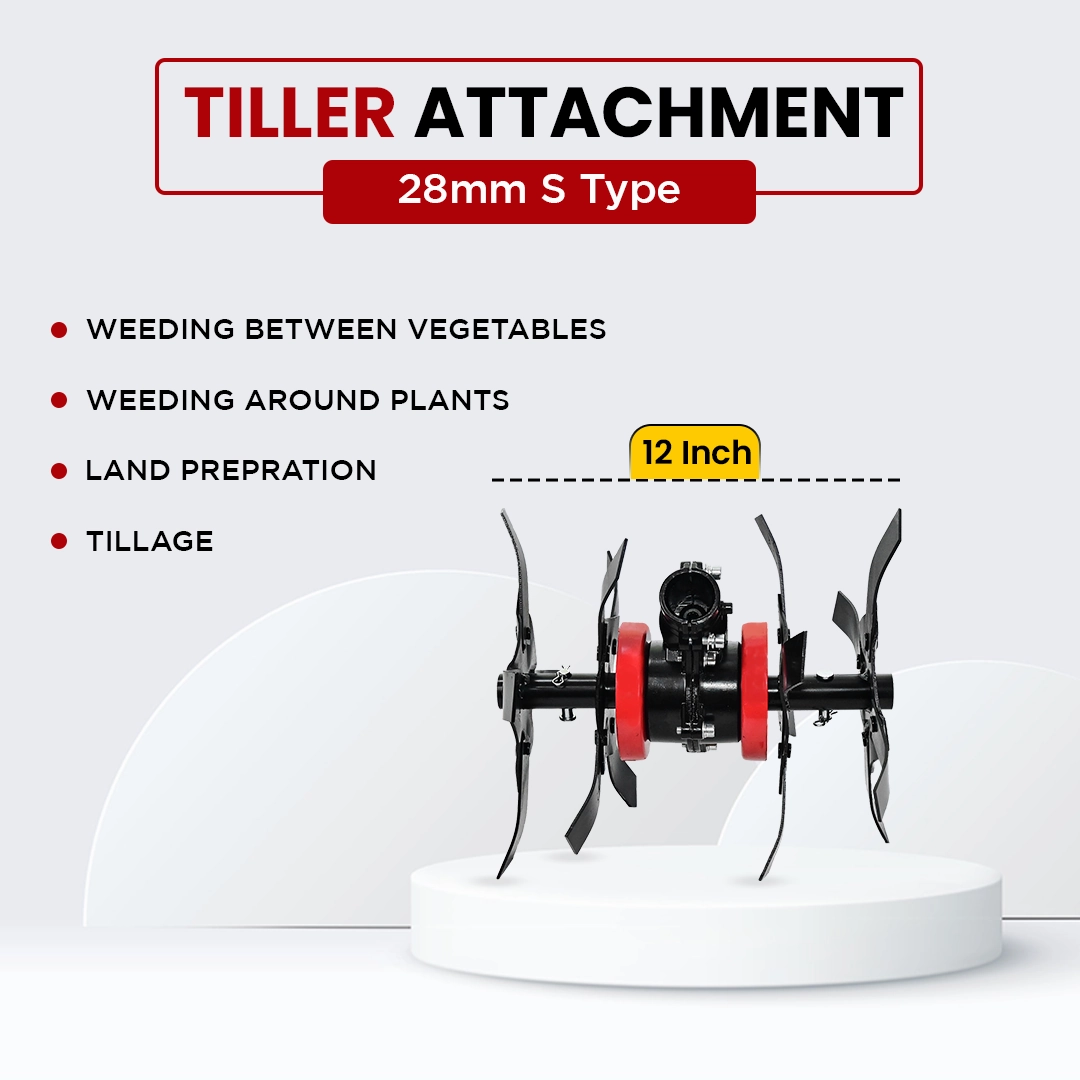 BALWAAN TILLER ATTACHMENT S TYPE 28MM 11 INCH - HEAVY