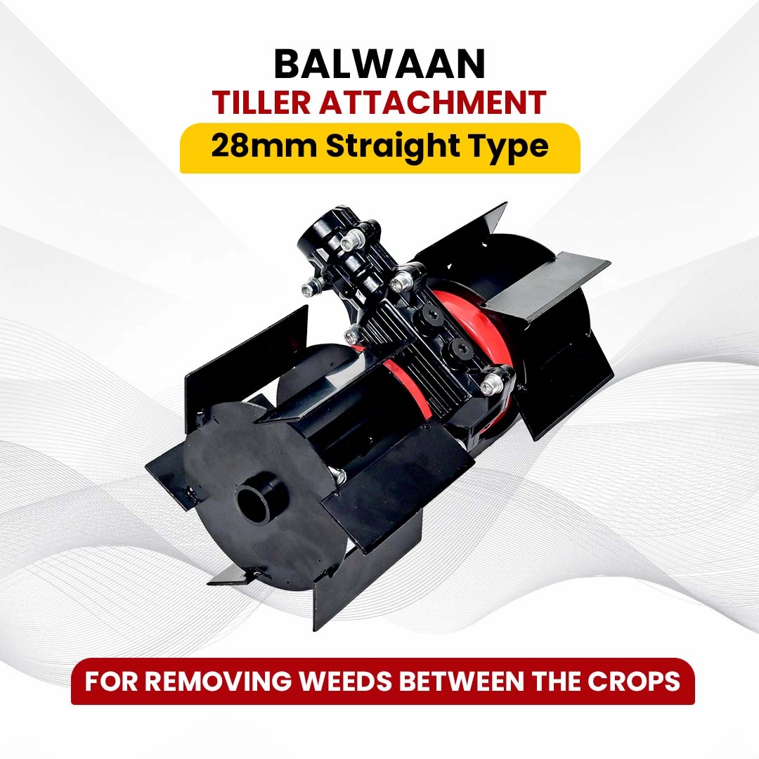 BALWAAN TILLER ATTACHMENT STRAIGHT TYPE 28MM 14 INCH